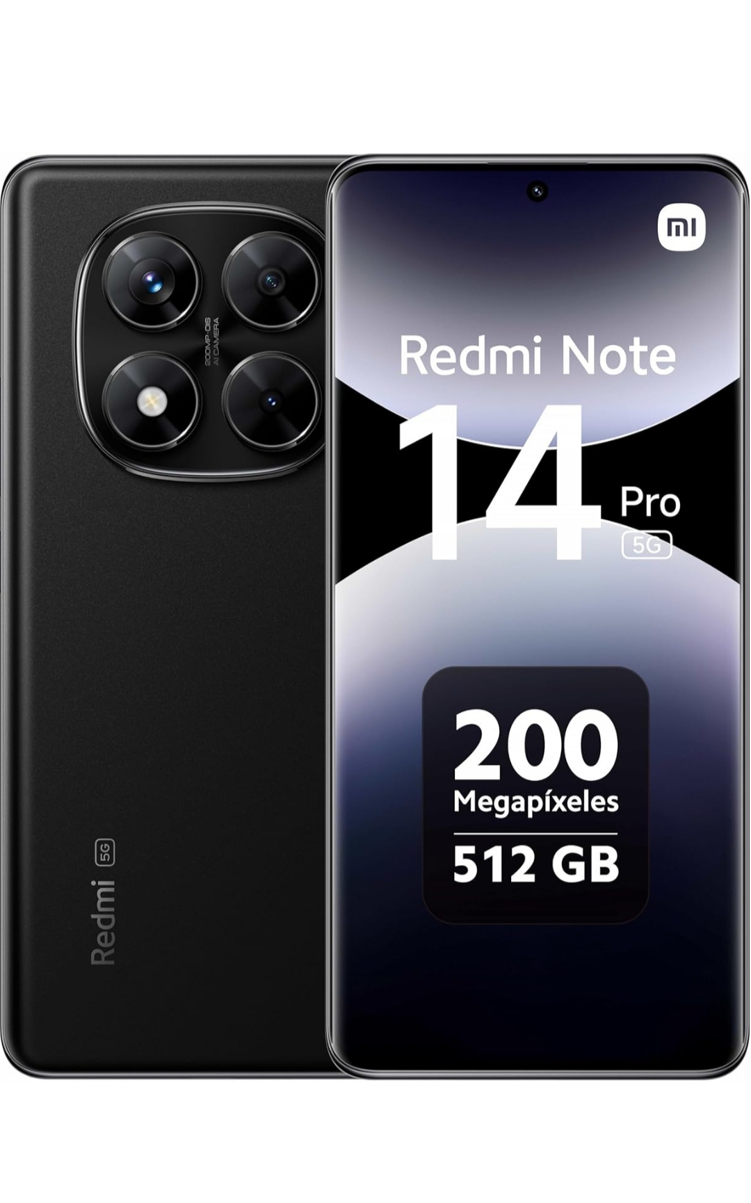 Redmi Note 14 Pro 5G 12GB/512GB - Negro Medianoche