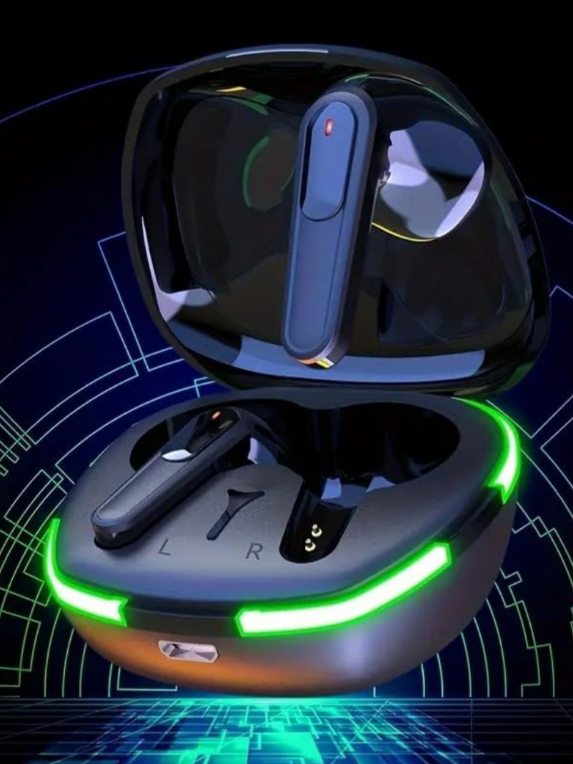 Auriculares PRO60 TWS — Graves 8D, 40 h y control táctil (ideal para deporte y gaming).