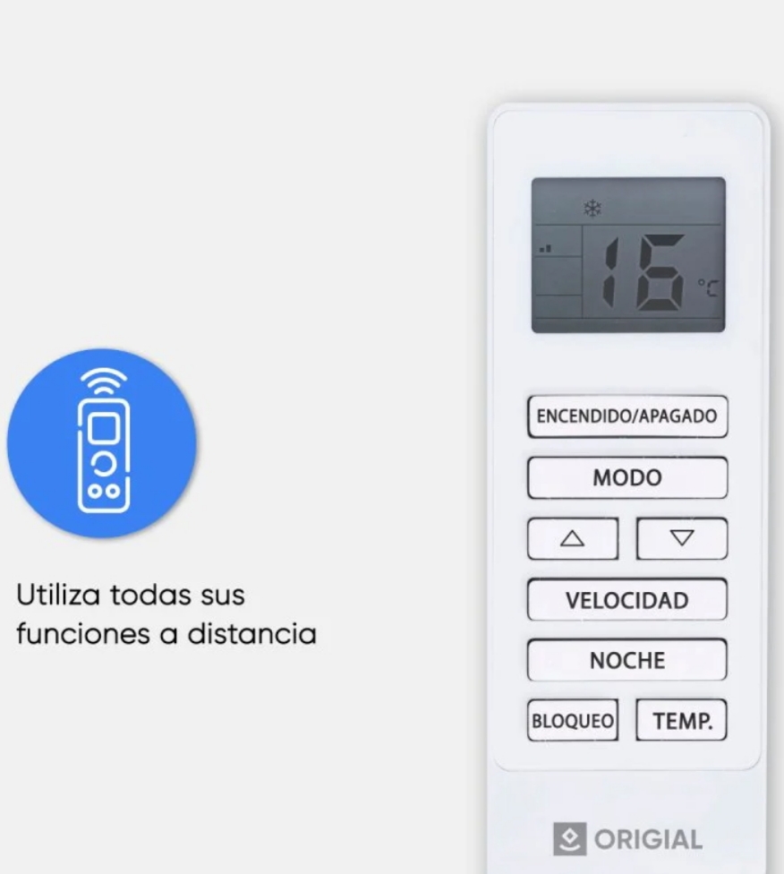 Origial AirFeel 1750 — Como Nuevo, enfría al instante y ahorra energía