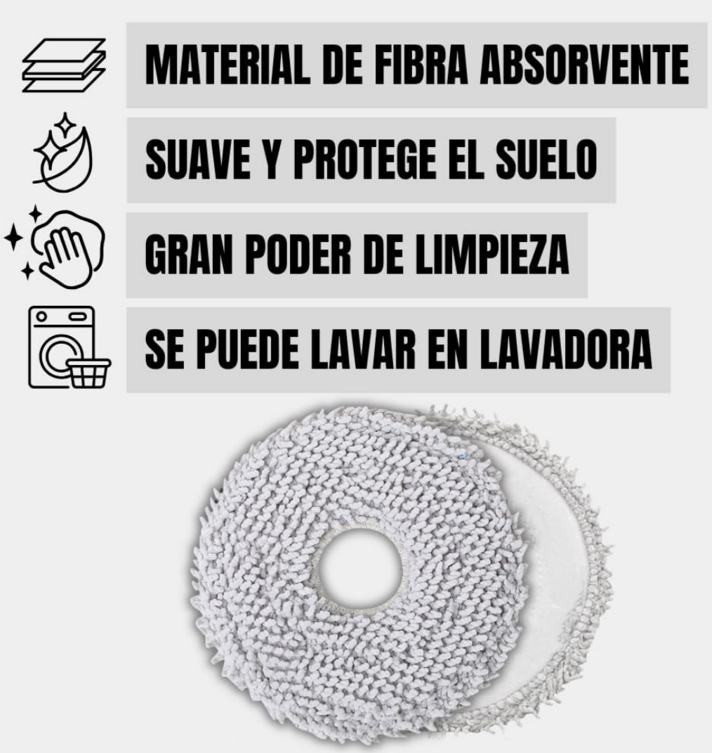 Pack 2 mopas giratorias conga – limpieza total