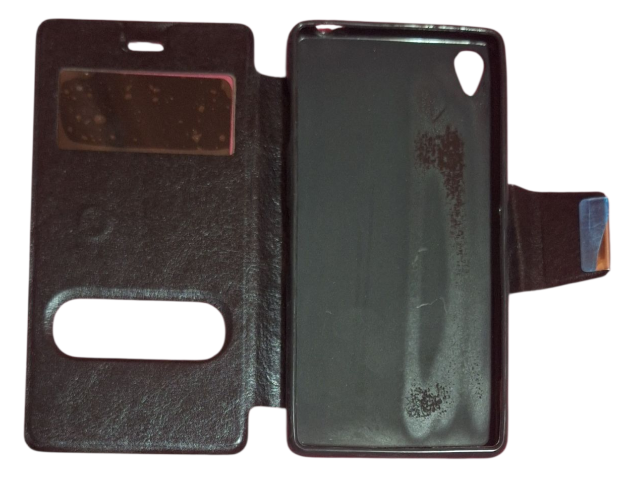 Funda flip cover con ventana negra para Sony Xperia Z3
