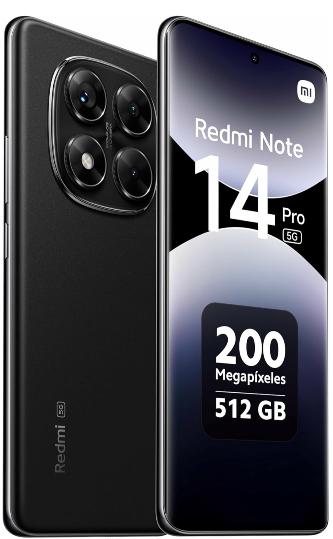 Redmi Note 14 Pro 5G 12GB/512GB - Negro Medianoche