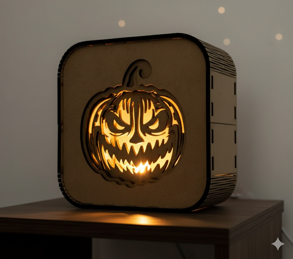 Lámpara de calabaza de Halloween