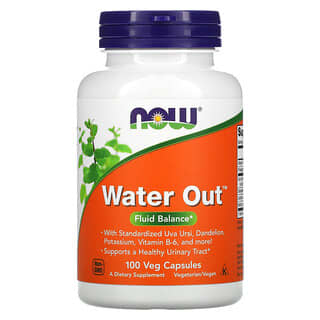 NOW Foods, Eliminación de agua, Equilibrio de liquidos, 100 capsulas vegetales