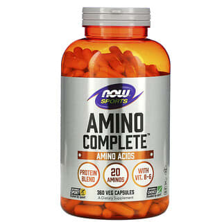NOW Foods, Sports, Amino Complete, Suplemento de aminoįcidos, 360 capsulas vegetales