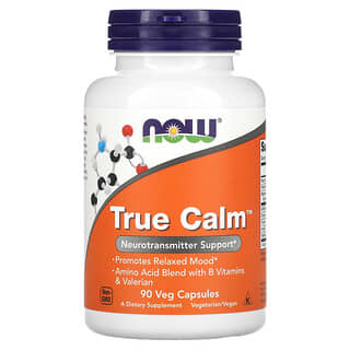 NOW Foods, True Calm, 90 cápsulas vegetales