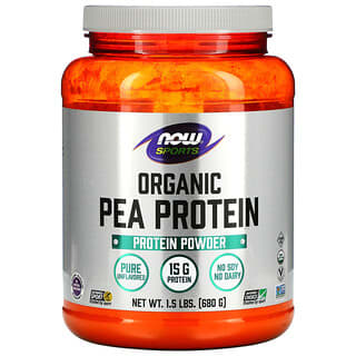 NOW Foods, Sports, Orgįnica Proteķna de Arveja, Natural sin sabor, 1,5 lb (680 g)