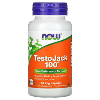 NOW Foods, TestoJack 100, 60 capsulas vegetales
