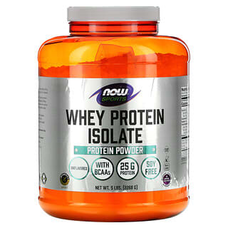 NOW Foods, Sports, Aislado de proteķna de suero de leche, Sin sabor, 2268 g (5 lb)