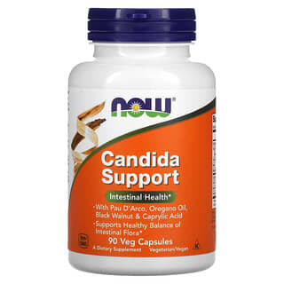 NOW Foods, Refuerzo para la cįndida, 90 cápsulas vegetales