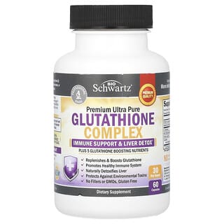 BioSchwartz, Complejo de glutation premium ultrapuro, 60 capsulas