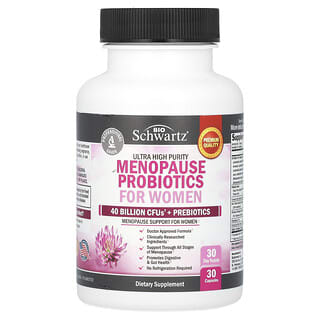 BioSchwartz, Pureza ultraalta, Probioticos para la menopausia para mujeres, 30 capsulas