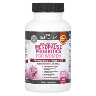 BioSchwartz, Pureza ultraalta, Probioticos para la menopausia y las mujeres, 60 capsulas