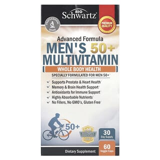 BioSchwartz, Suplemento multivitaminico para hombres mayores de 50 aos, 60 capsulas vegetales
