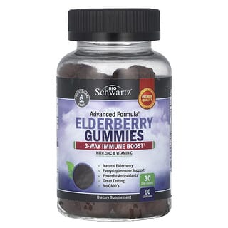 BioSchwartz, Gomitas de sauco con zinc y vitamina C, 60 gomitas