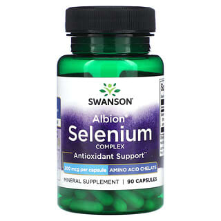 Swanson, Complejo de selenio de Albion, 200 mcg, 90 capsulas