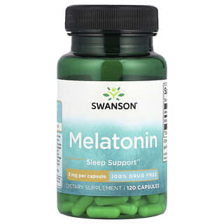Swanson, Melatonina, 3 mg, 120 capsulas
