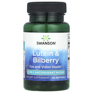 Swanson, Luteina y arandano, 120 capsulas blandas