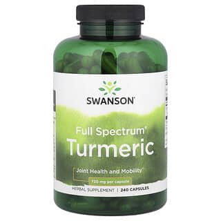 Swanson, Full Spectrum®, Curcuma, 1440 mg, 240 capsulas (720 mg por capsula)