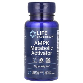 Life Extension, Activador metabolico de la AMPK, 30 comprimidos vegetales