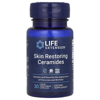 Life Extension, Ceramidas restauradoras de la piel, 30 capsulas vegetales liquidas