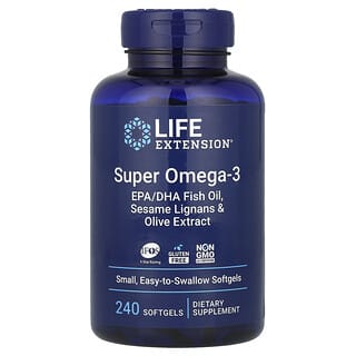 Life Extension, Super omega-3, 240 capsulas blandas