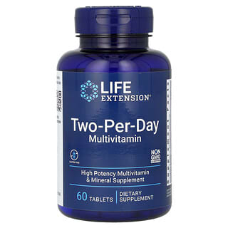 Life Extension, Suplemento multivitaminico de dos comprimidos por dia, 60 comprimidos
