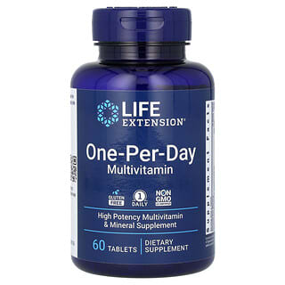 Life Extension, Suplemento multivitaminico para una ingesta diaria, 60 comprimidos