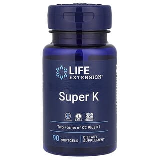 Life Extension, Supervitamina K, 90 capsulas blandas