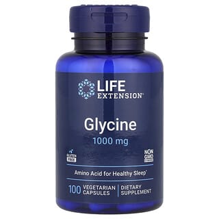 Life Extension, Glicina, 1000 mg, 100 capsulas vegetales