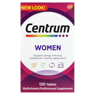 Centrum, Suplemento multivitaminico para mujeres 120 comprimidos