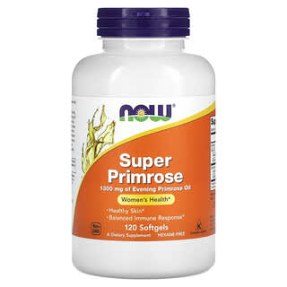 NOW Foods, Superonagra, Aceite de onagra, 1300 mg, 120 cápsulas blandas