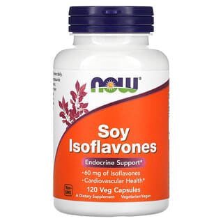 NOW Foods, Isoflavonas de soya, 120 capsulas vegetales