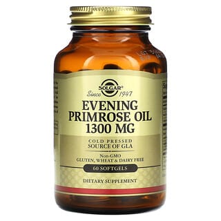 Solgar, Aceite de onagra, 1300 mg, 60 capsulas blandas