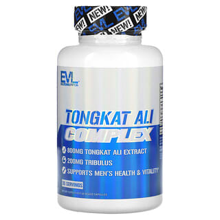 EVLution Nutrition, Complejo de tongkat ali, 800 mg, 60 capsulas vegetales (400 mg por capsula)