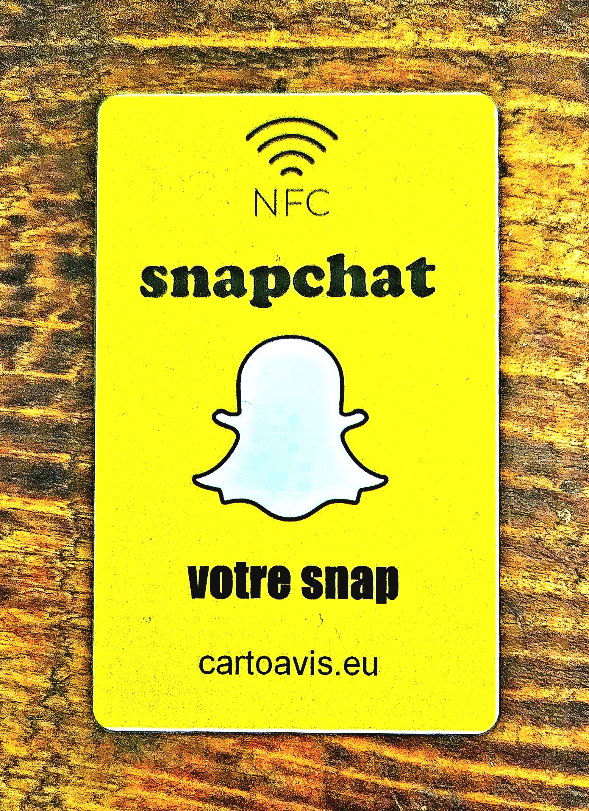 Carte Connectée NFC (personnalisée) Snapchat
