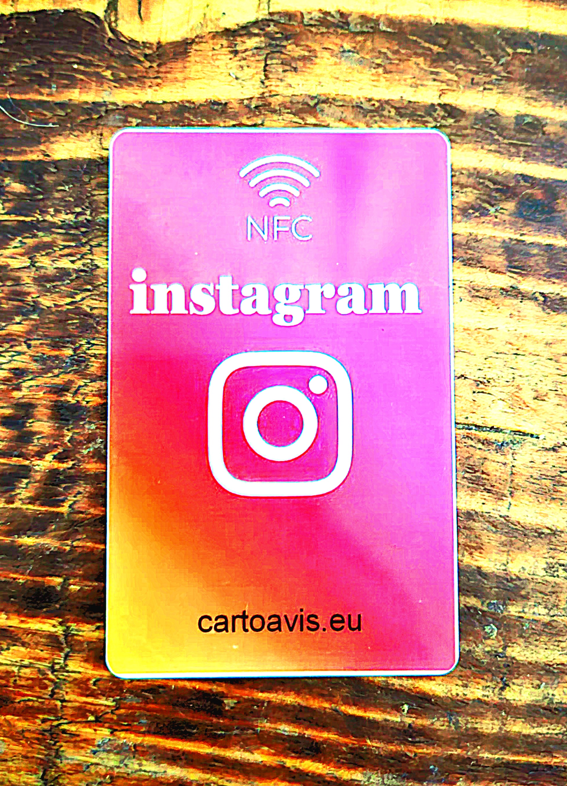 Carte Connectée NFC (personnalisée) Instagram
