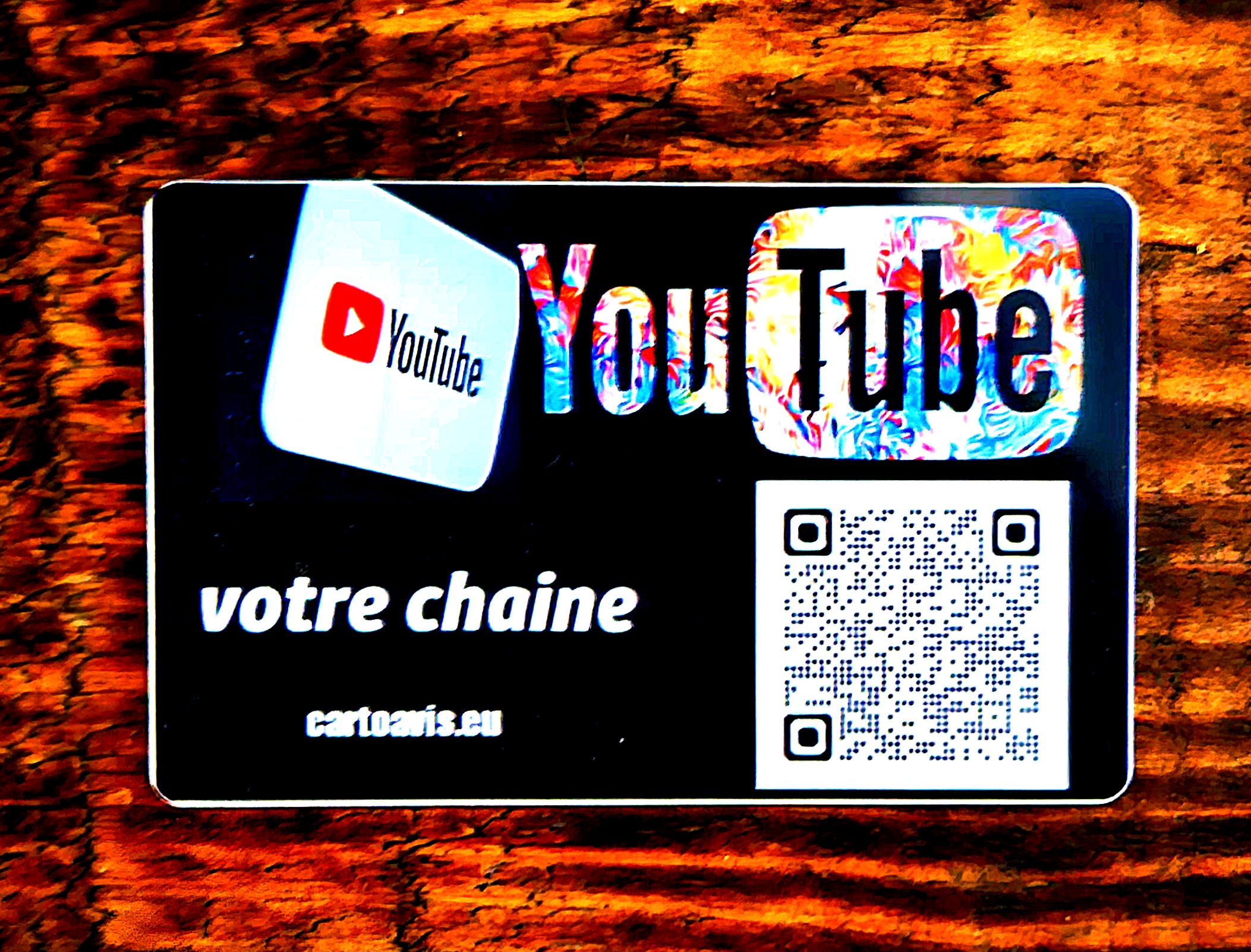 Carte Connectée NFC personnalisée à votre chaine YouTube