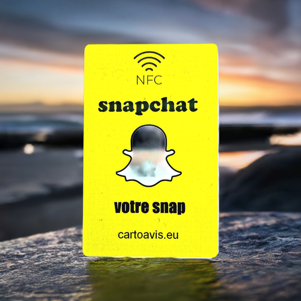 Carte Connectée NFC (personnalisée) Snapchat