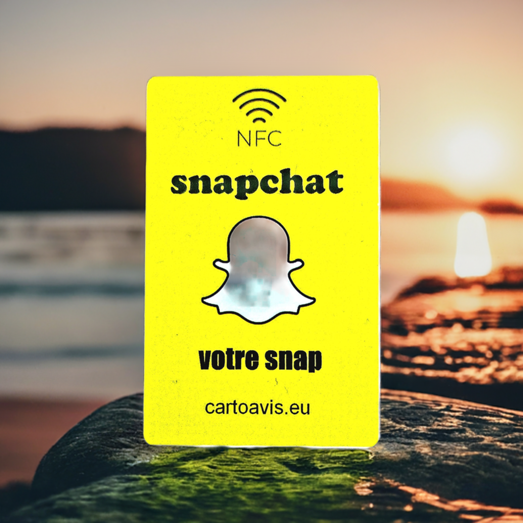 Carte Connectée NFC (personnalisée) Snapchat