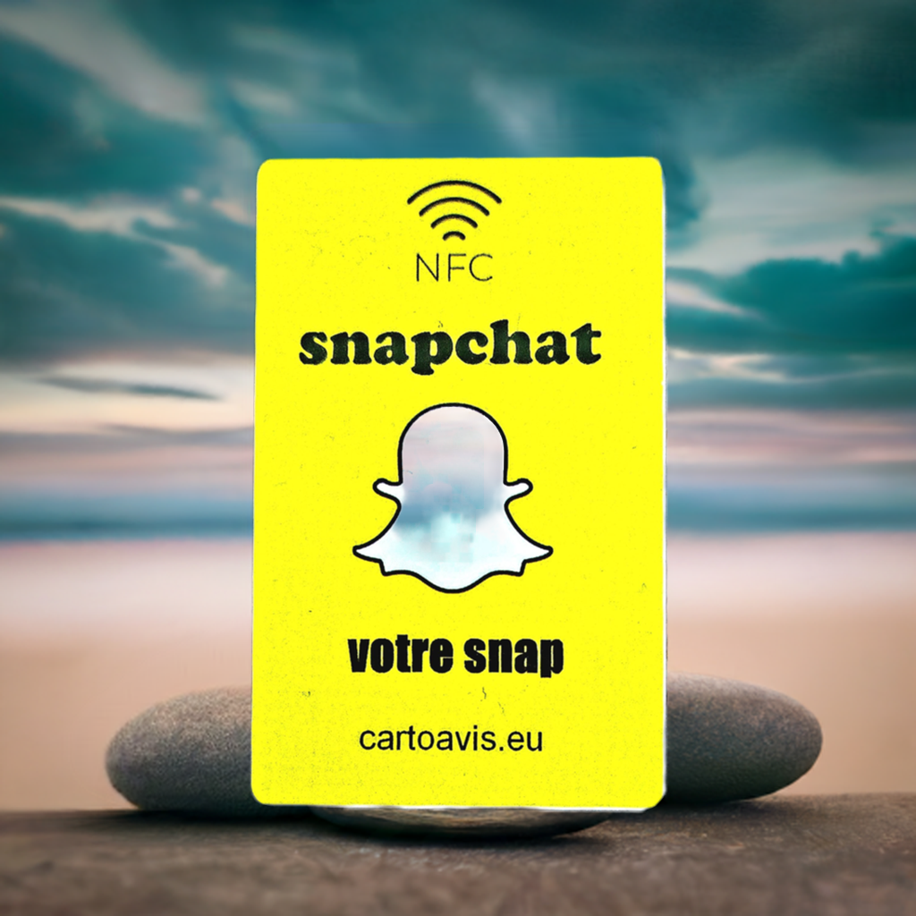 Carte Connectée NFC (personnalisée) Snapchat