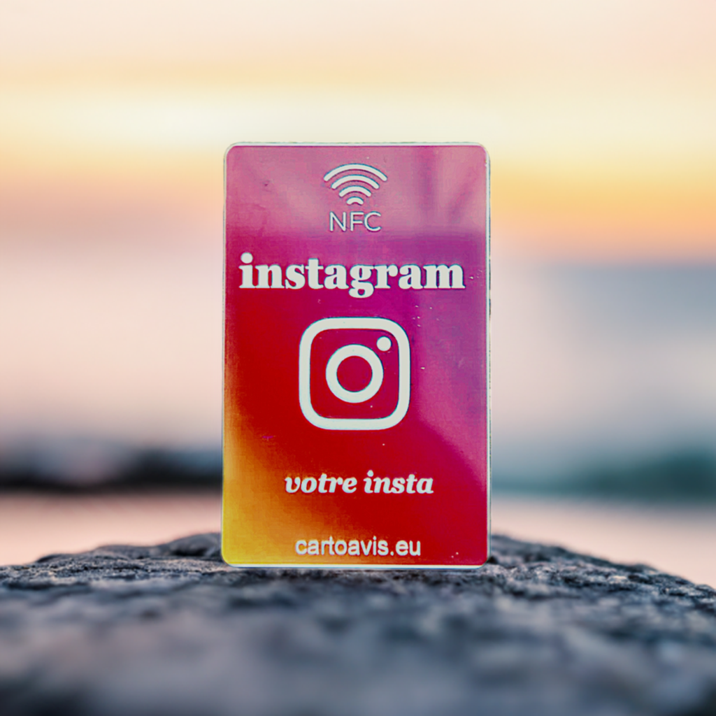 Carte Connectée NFC (personnalisée) Instagram