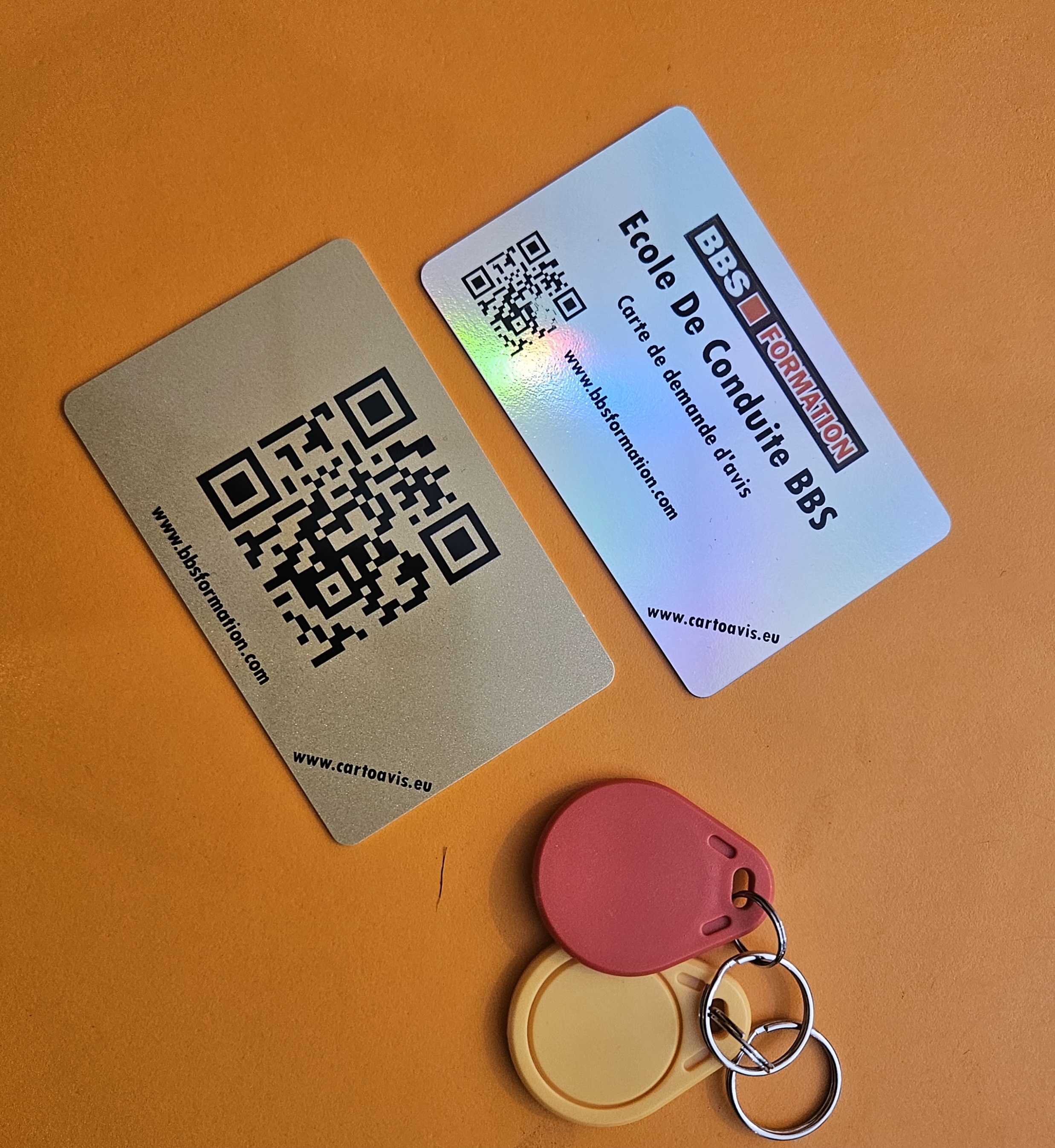Carte de demande d'avis google Connectée NFC (personnalisée) 