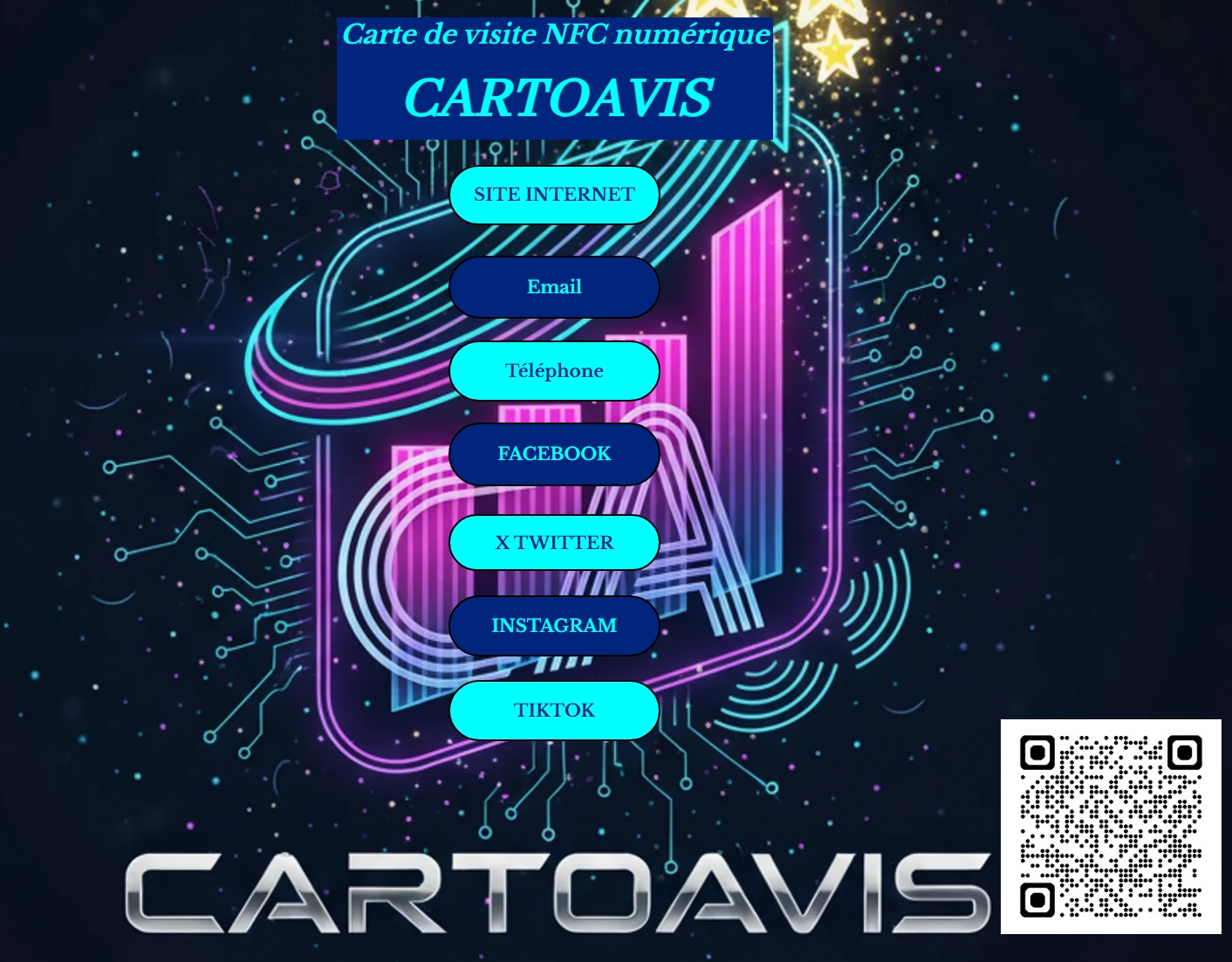 Carte de visite avis google