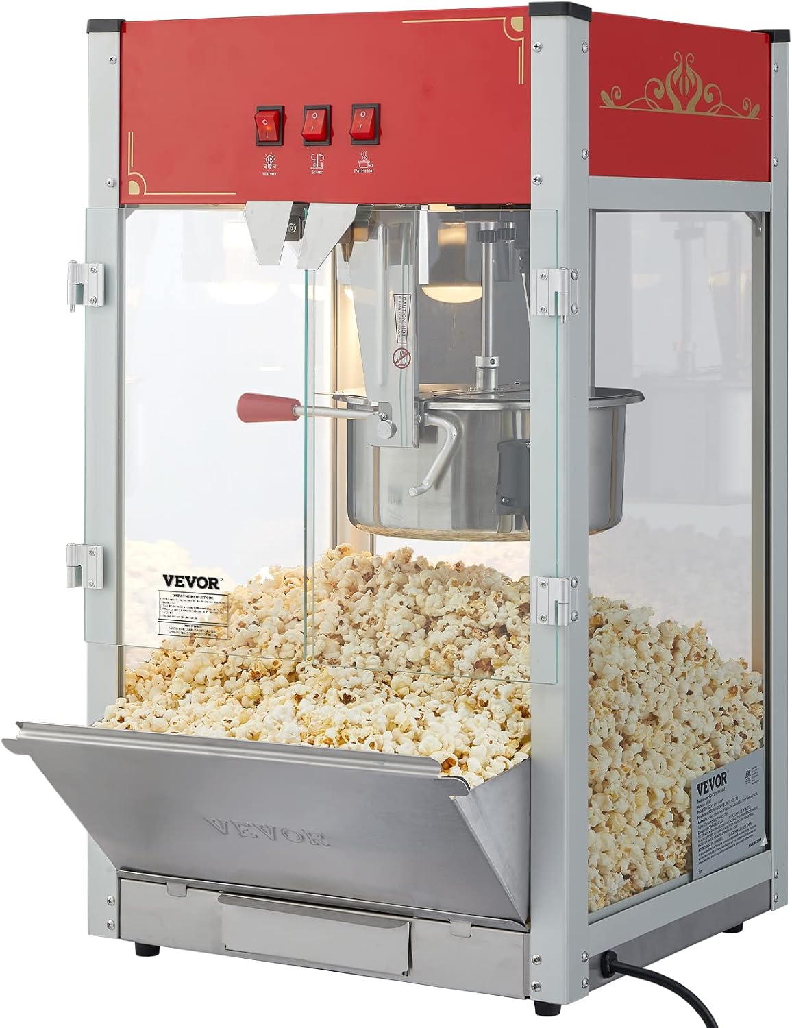 Máquina Comercial de Palomitas de Maíz VEVOR de 12 Onzas