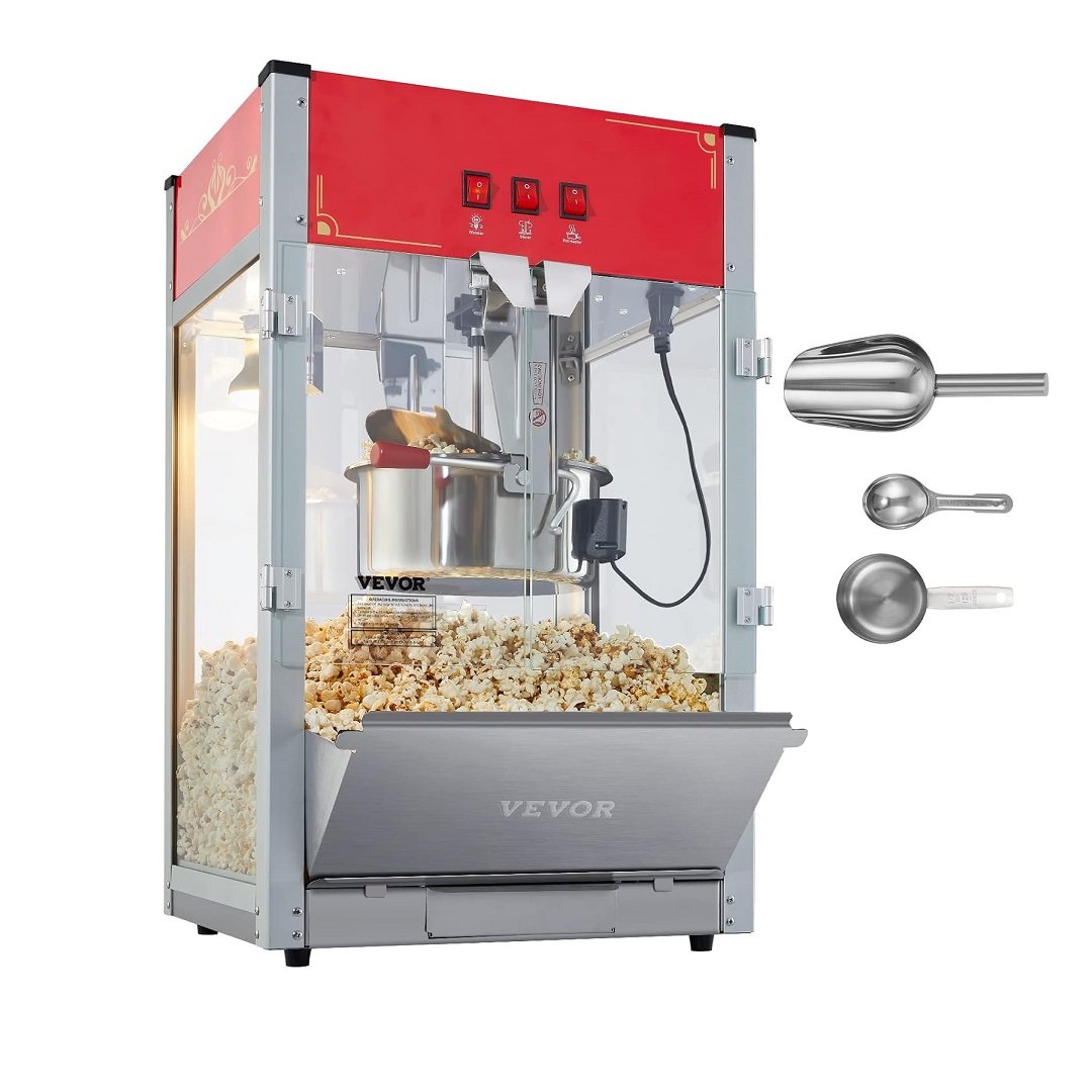 Máquina Comercial de Palomitas de Maíz VEVOR de 12 Onzas