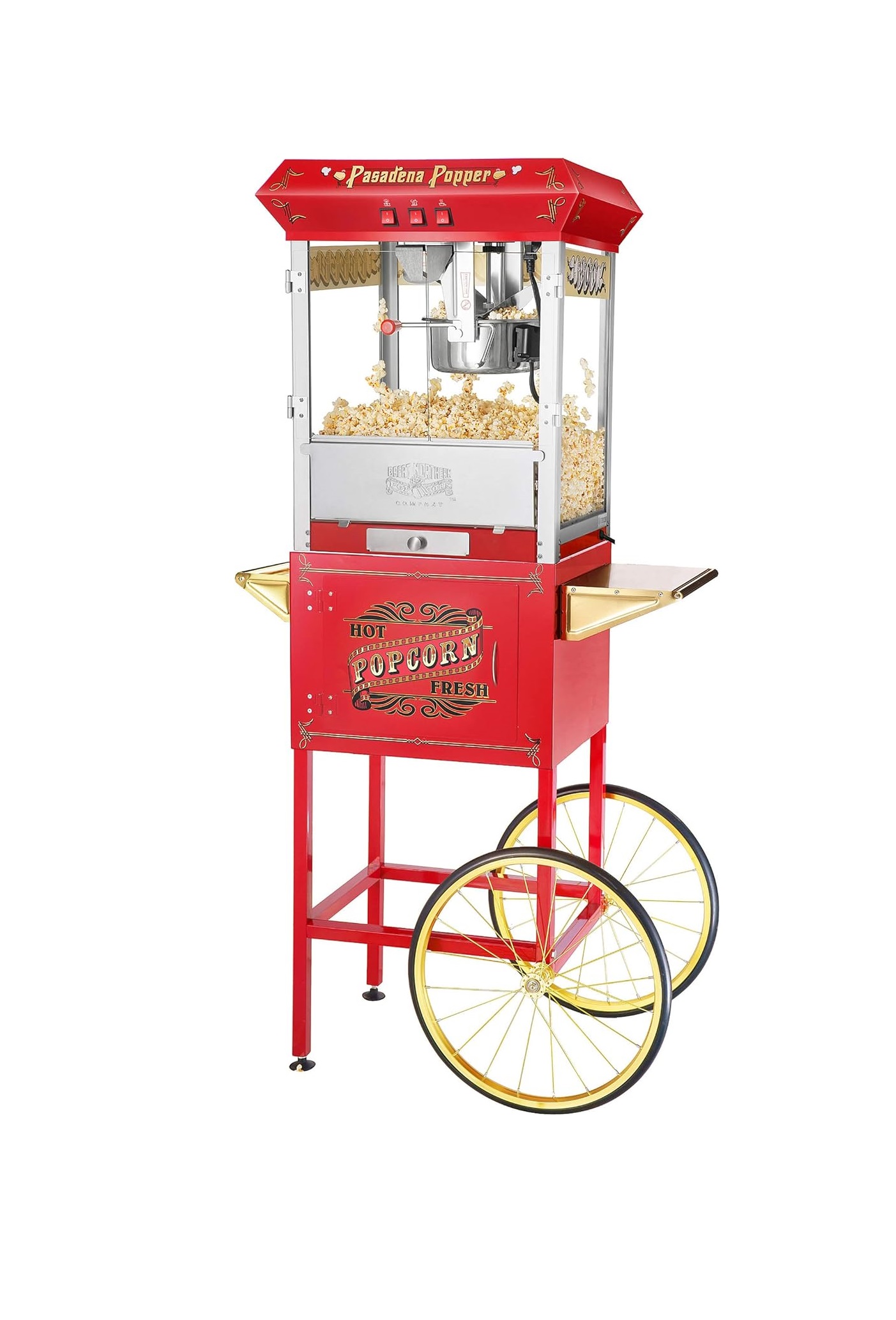 Crispetera  Pasadena con Carrito y Hervidor de 8 Onzas