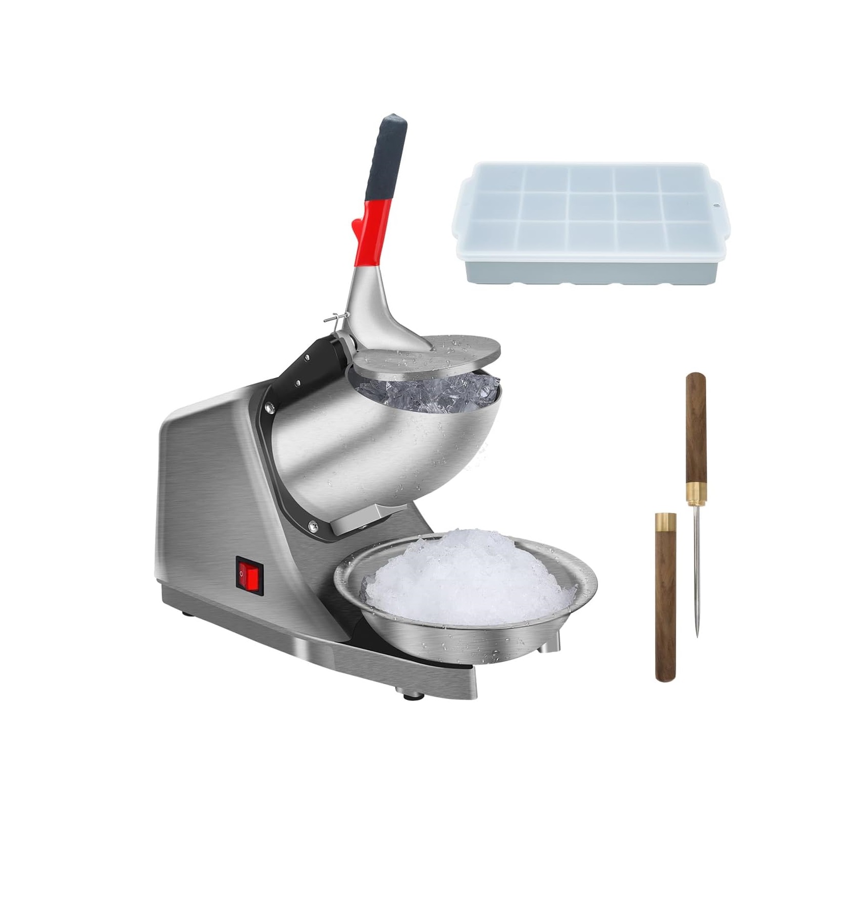 Máquina Raspadora de Hielo Reespring 300W, Cono de Nieve y Granizados, 2000 r/min, Compacta y Versátil en Colombia