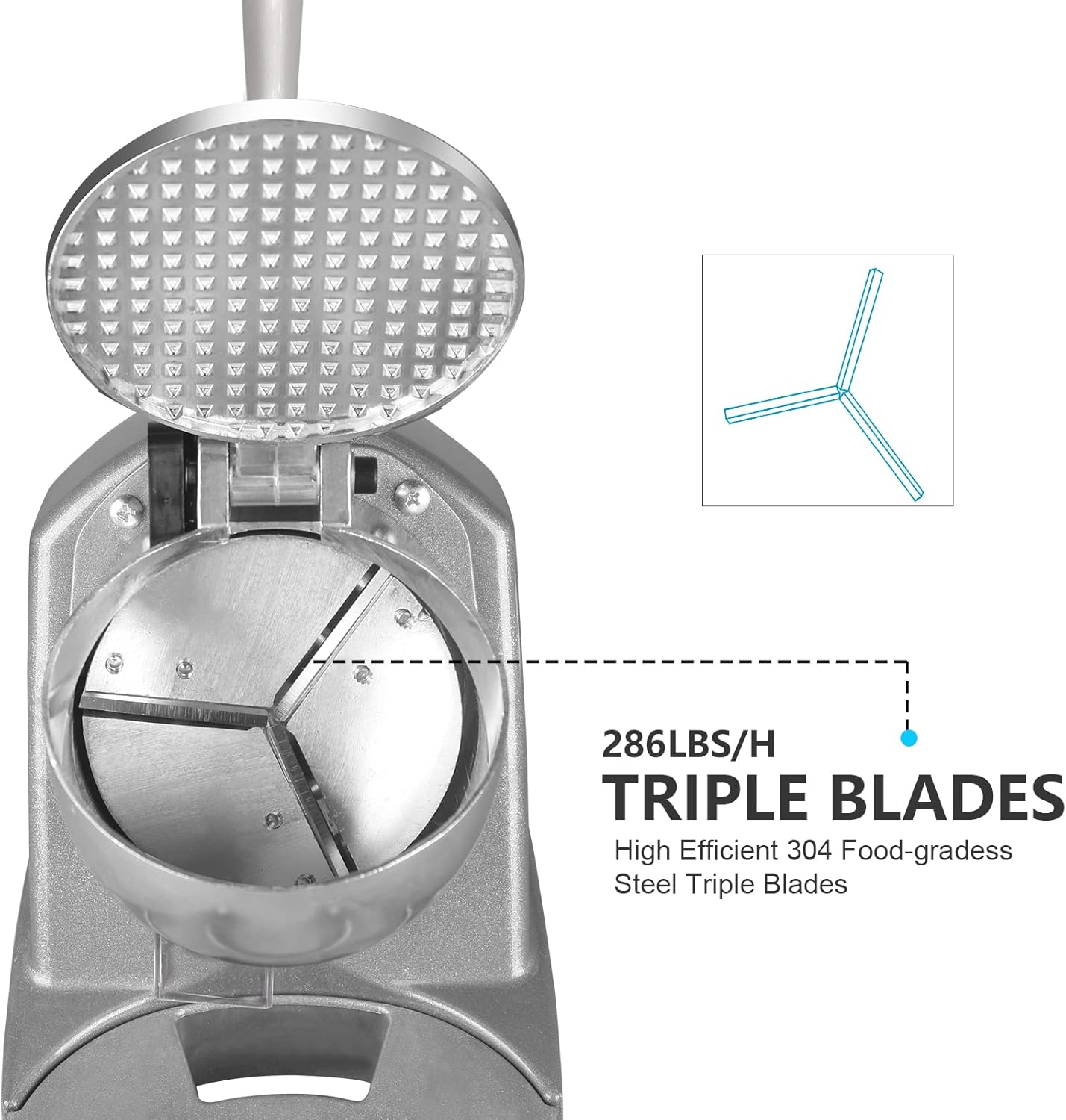 Máquina de Raspados BI-DTOOL 380W, Trituradora de Triple Cuchilla, 286 lb/h, Cono de Nieve en Colombia