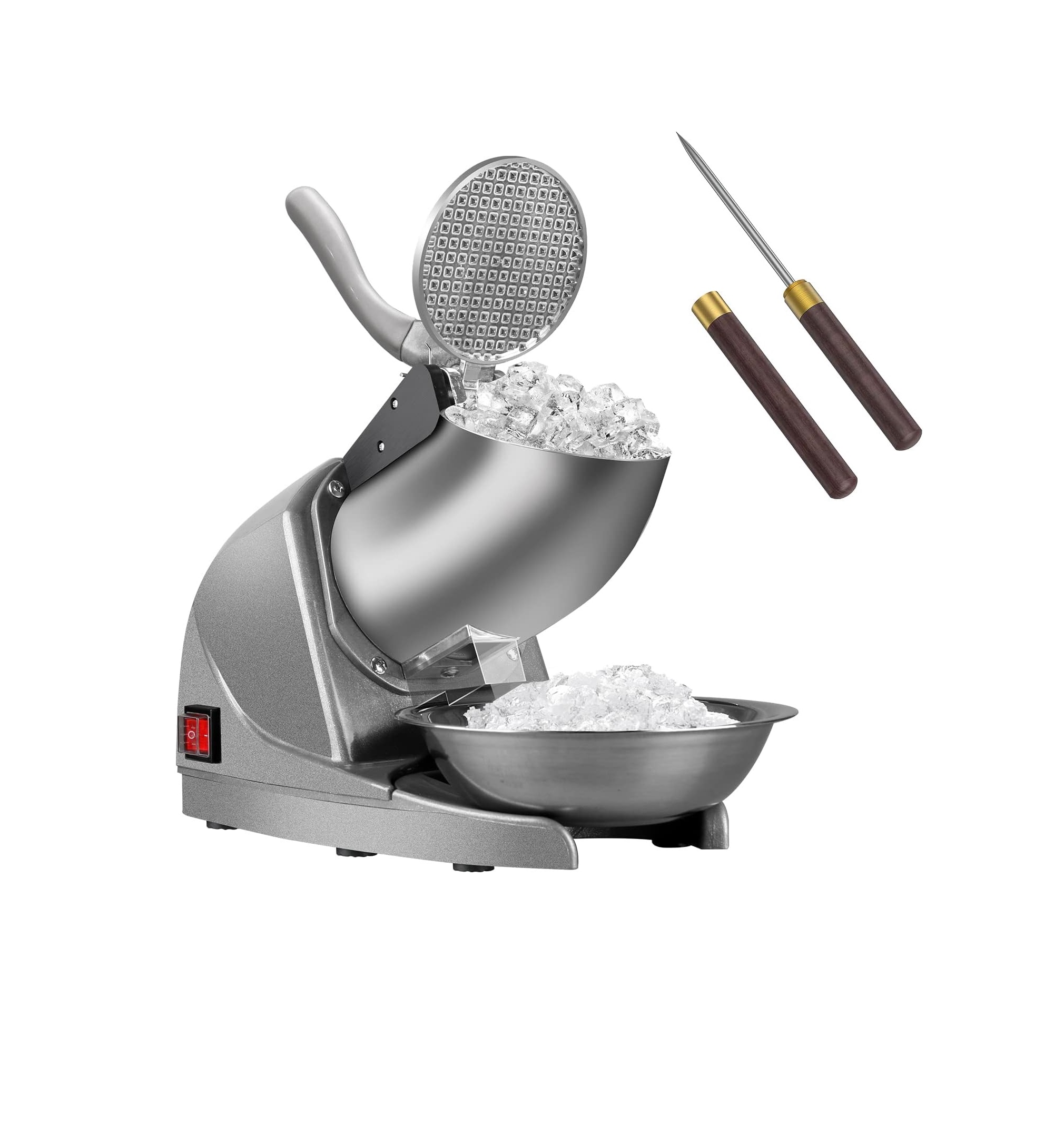 Máquina de Raspados BI-DTOOL 380W, Trituradora de Triple Cuchilla, 286 lb/h, Cono de Nieve en Colombia